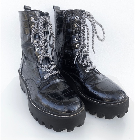 snakeskin motorcycle boots